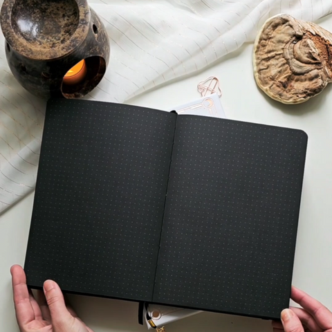 Limited Edition "Stellar Night" Blacked out Bullet Journal ☾